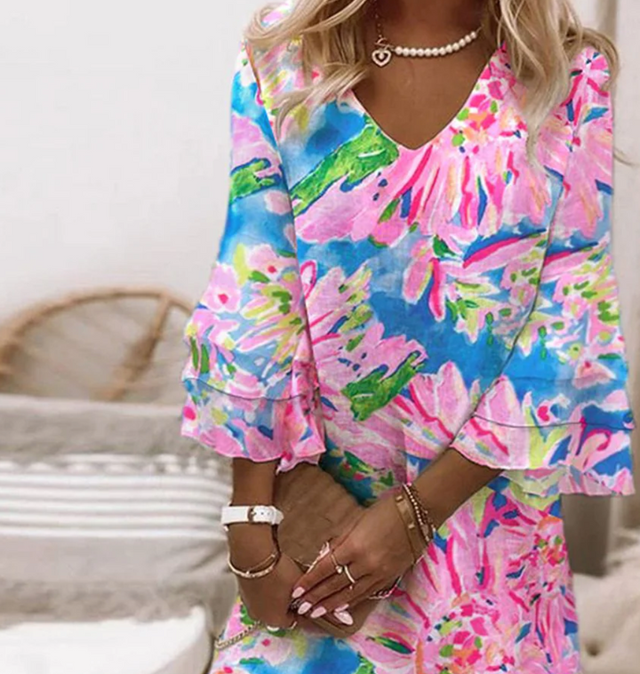 Sylivie | Bell Sleeves Dress