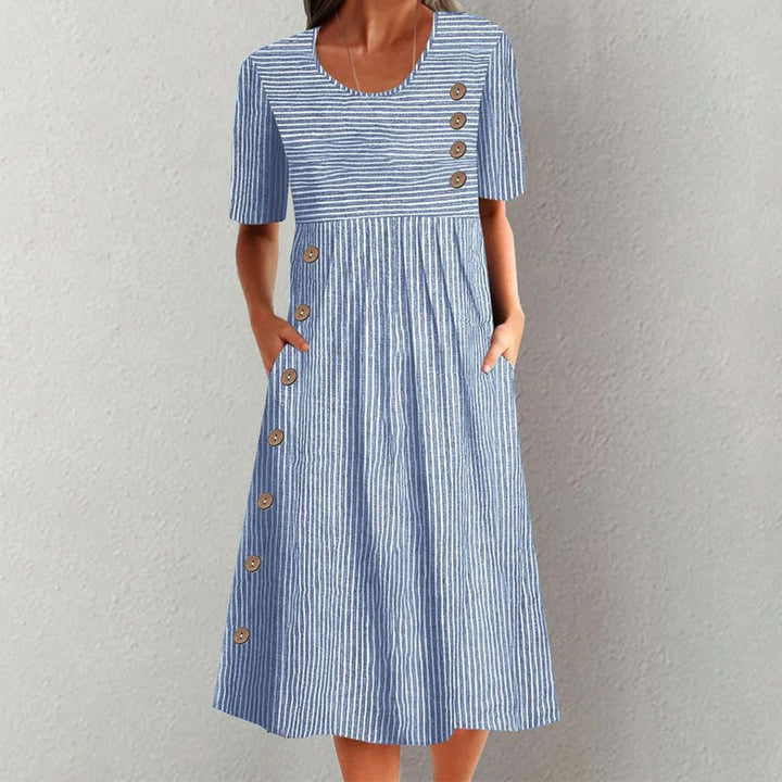 Fhinley | Striped Button Dress