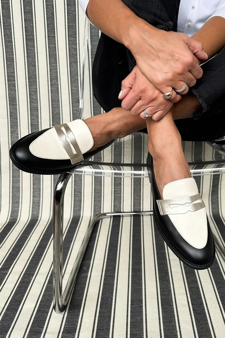 Chantal | Monochrome Loafers