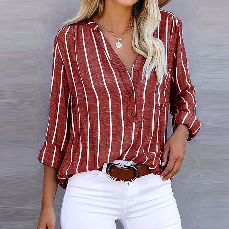 Maddie | Striped Shirt